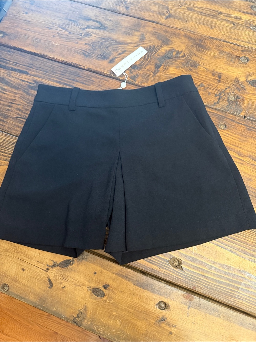 Trina Turk Solar Black Tailored Women's Shorts. Size 2. NWT.